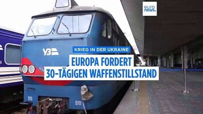 News video: Europa und Ukraine fordern 30-tägige Waffenruhe ab Montag