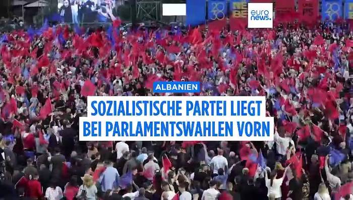 News video: Albanien: Sozialistische Partei liegt bei den Parlamentswahlen vorn