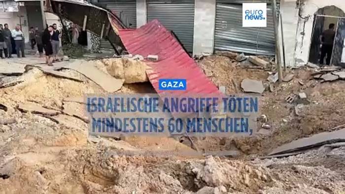 News video: Israelische Luftangriffe töten mindestens 60 Menschen, darunter 22 Kinder