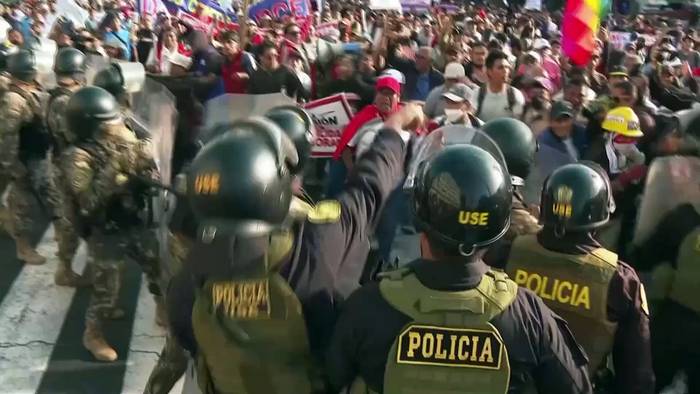 News video: Verkehrsarbeiter protestieren in Peru wegen steigender Kriminalität