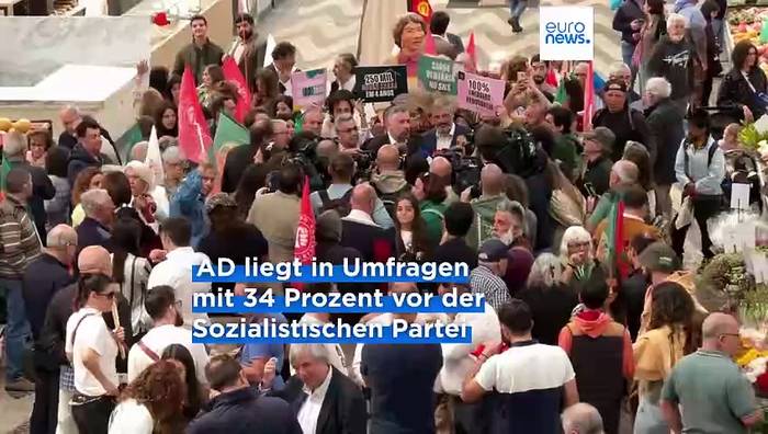 Video: Wahlkampfendspurt vor Parlamentswahl am Sonntag in Portugal