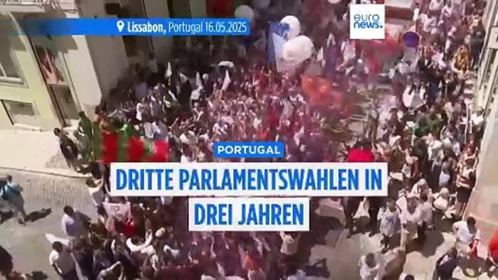 News video: Dritte Parlamentswahlen in Portugal in drei Jahren