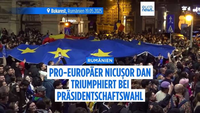 News video: Comeback-Sieg: Pro-Europäer Nicușor Dan triumphiert bei Präsidentschaftswahl in Rumänien