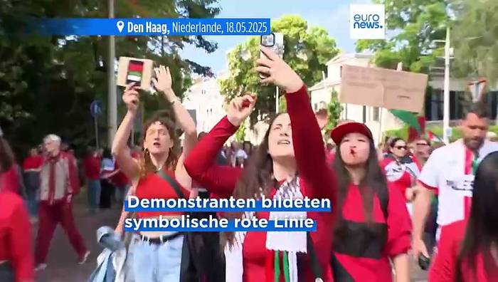 News video: Zehntausende in Den Haag fordern Maßnahmen gegen den Gaza-Krieg