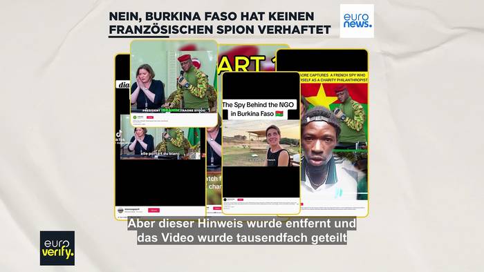 Video: Wurde eine französische Spionin in Burkina Faso festgenommen?