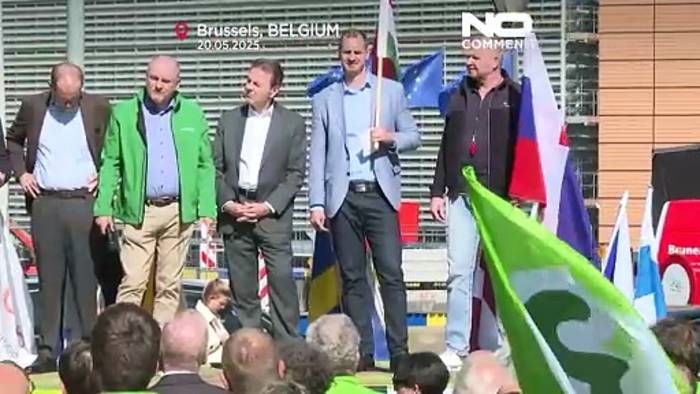 News video: Bauern protestieren in Brüssel wegen Sorgen um Agrarförderung