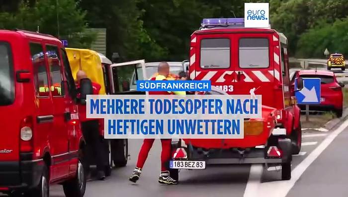 News video: Drei Tote und zwei Vermisste nach Überschwemmungen an der Côte d'Azur