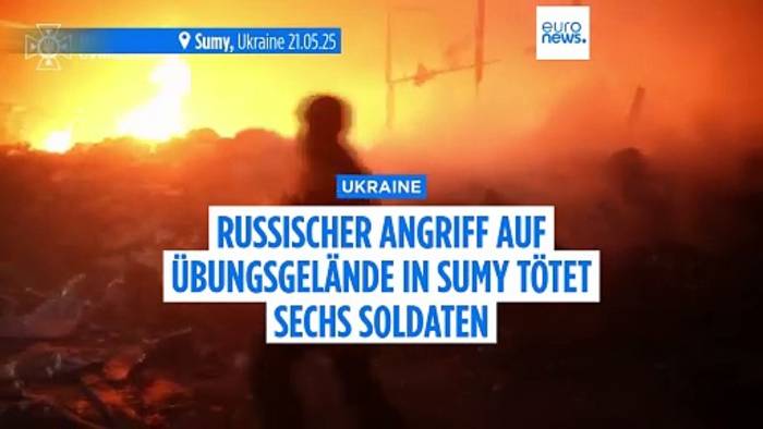 News video: Ukraine: Russischer Angriff auf Übungsgelände in Sumy tötet sechs Soldaten