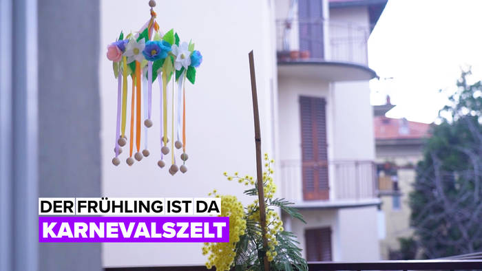 News video: Der Frühling ist da: Karnevalszelt-Mobile