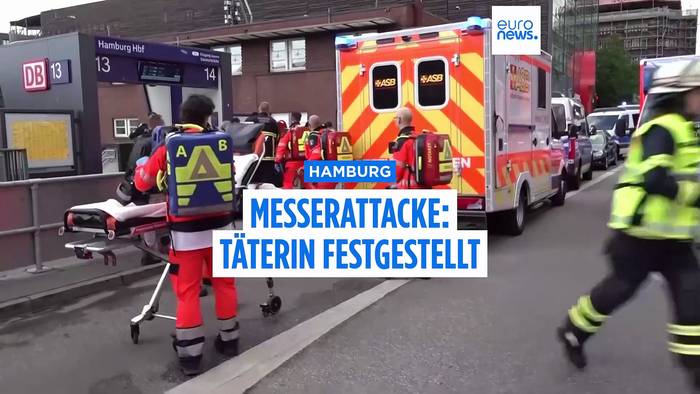News video: Messerangriff in Hamburg: Polizeibekannte Frau verletzt 18 Menschen