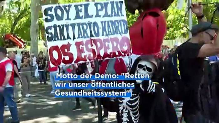 News video: Madrid: Zehntausende demonstrieren gegen Privatisierungen im Gesundheitswesen
