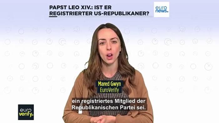 News video: Faktencheck: Ist Papst Leo XIV. registrierter US-Republikaner?