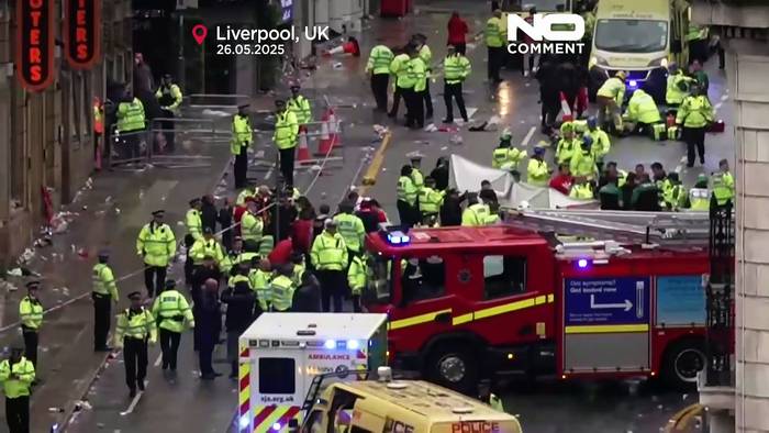 News video: Bereich abgesperrt, nachdem Auto in Liverpool FC Feier rast