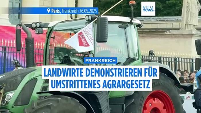 Video: Frankreichs Landwirte demonstrieren für umstrittenes Agrargesetz