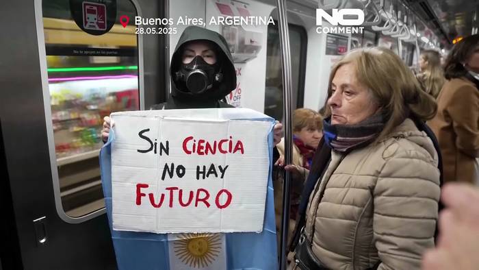 News video: Wissenschaftler in Argentinien protestieren gegen Mileis Kürzungen im Forschungsbudget
