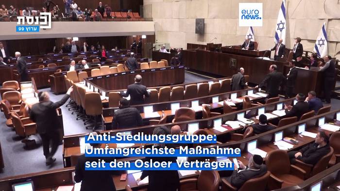 News video: Israel genehmigt Bau von 22 neuen Siedlungen im besetzten Westjordanland