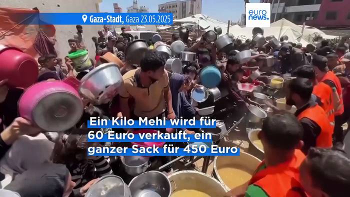 Video: Massenpanik für Hilfsgüter im Gazastreifen: Mindestens vier Tote