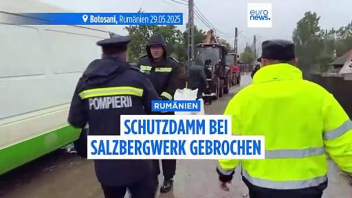 Video: Überschwemmungen in Rumänien: Salzbergwerk Praid gefährdet