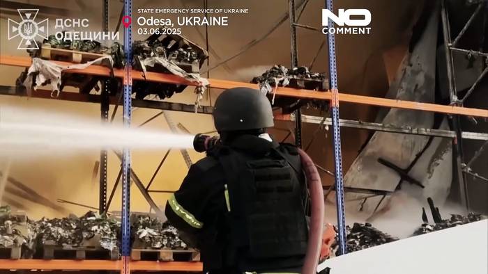 News video: Brände und Verletzte durch russische Drohnenangriffe in Odesa und Tschernihiw