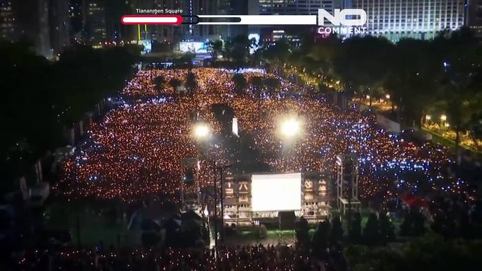 News video: Tiananmen-Jahrestag erneut ruhig in Hongkong begangen