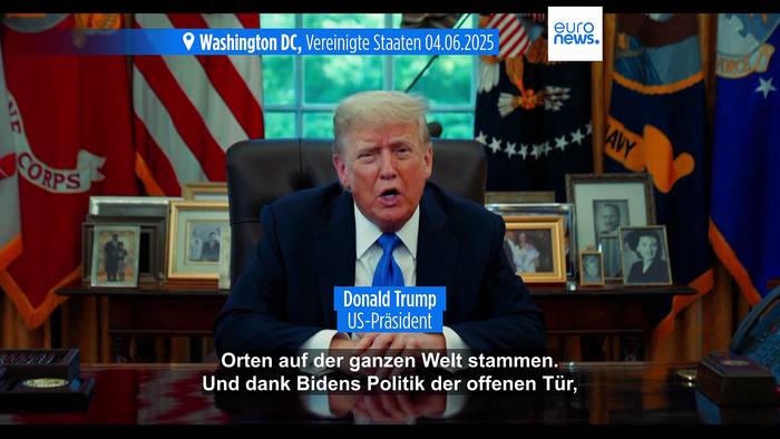 News video: Trump verkündet Einreiseverbot für Staatsangehörige aus 12 Ländern