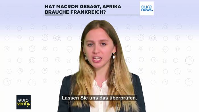 News video: Hat Macron gesagt, Afrika brauche Frankreich immer noch zum Gedeihen?