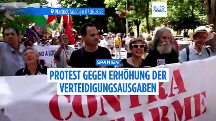 Video: Höhere Militärausgaben in Spanien: Partei IU droht mit Austritt aus Regierung