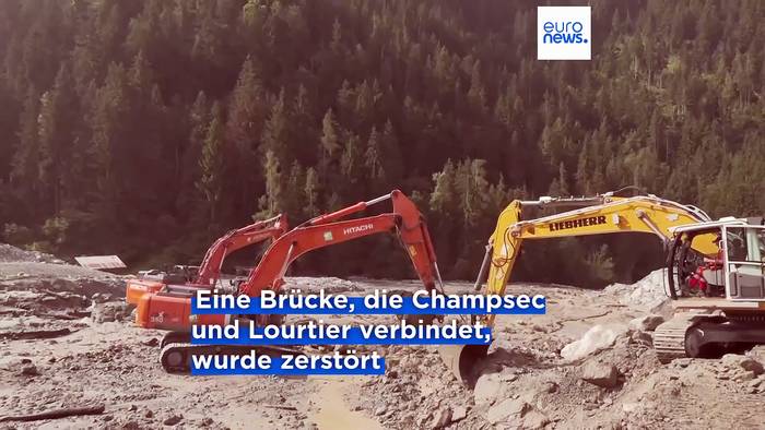 News video: Unwetter in der Schweiz: Schlammlawine zwingt Dutzende zur Flucht