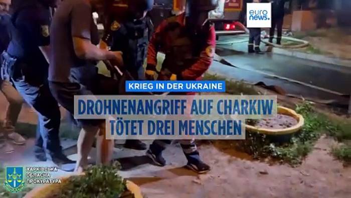 News video: Drei Tote in Charkiw durch russische Drohnenangriffe