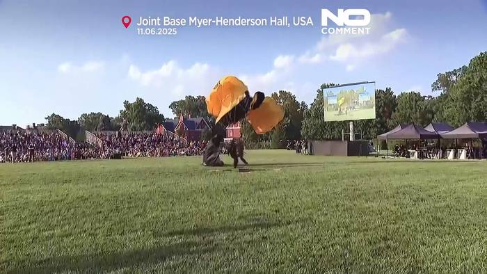 News video: Militärshow 'Twilight Tattoo' zieht Massen an: US-Armee bereitet Parade vor