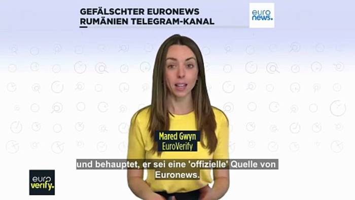 Video: Gefälschter Euronews-Telegramkanal verbreitet Fakenews über Rumänien und Moldau