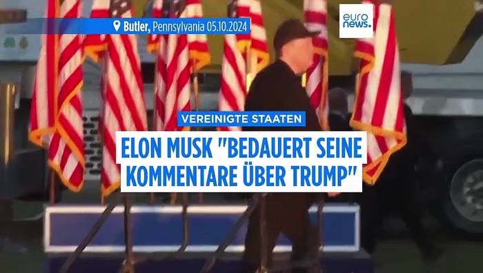 News video: Elon Musk bedauert seine Social-Media-Beiträge über Donald Trump