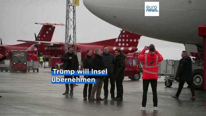 News video: Nach Drohungen Trumps: Emmanuel Macron besucht Grönland