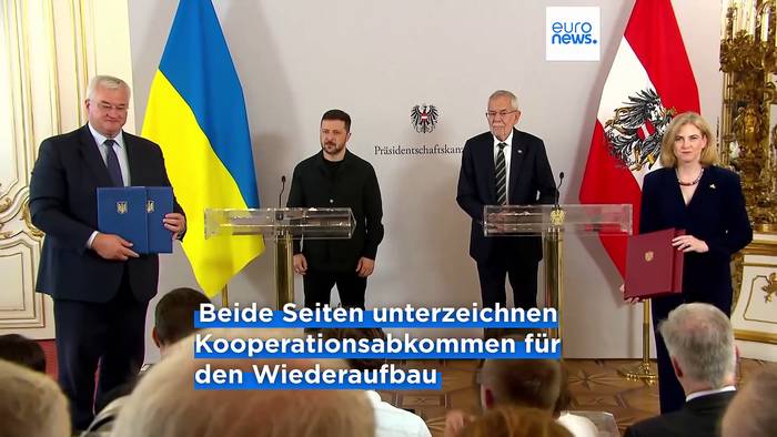 News video: Selenskyj besucht Österreich zum ersten Mal seit dem russischen Einmarsch