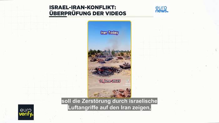 News video: Israelische und iranische Luftangriffe - Fake Videos im Umlauf