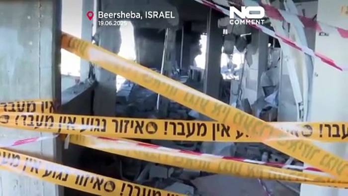 News video: Iranischer Raketenangriff entfacht Brände und verursacht Schäden in Beersheba