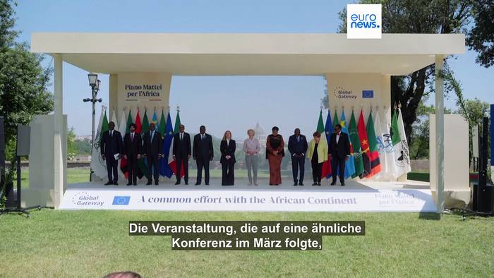 News video: Strategische Drehscheibe Afrika: Meloni und von der Leyen stellen 2,3 Milliarden-Investitionen vor