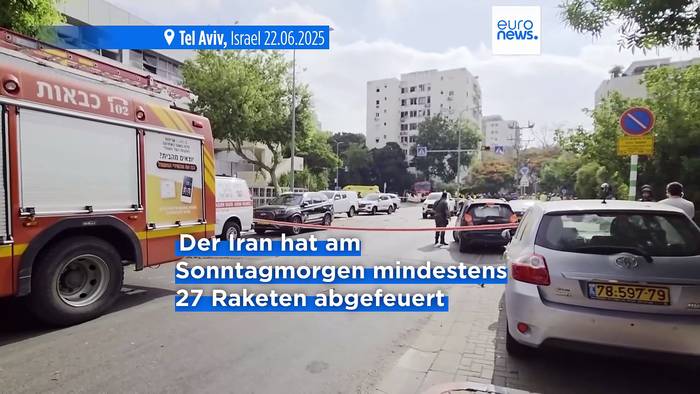 News video: Kurz nach US-Angriff: Iran greift Israel mit Raketen an, Dutzende Verletzte