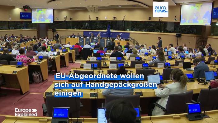 News video: Wieviel Handgepäck ist bei Flugreisen erlaubt? EU-Abgeordnete stimmen ab