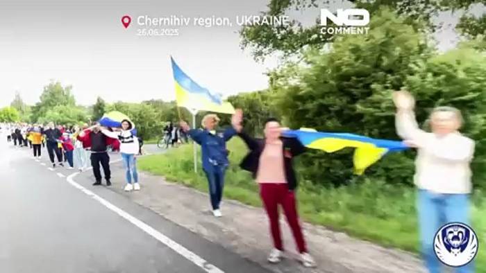 News video: Beobachten: Emotionale Heimkehr für von Russland befreite Kriegsgefangene