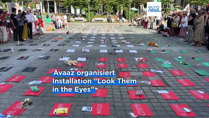 Video: Protestaktion gegen Untätigkeit der EU gegenüber Israel: Ärzte berichten aus Gaza