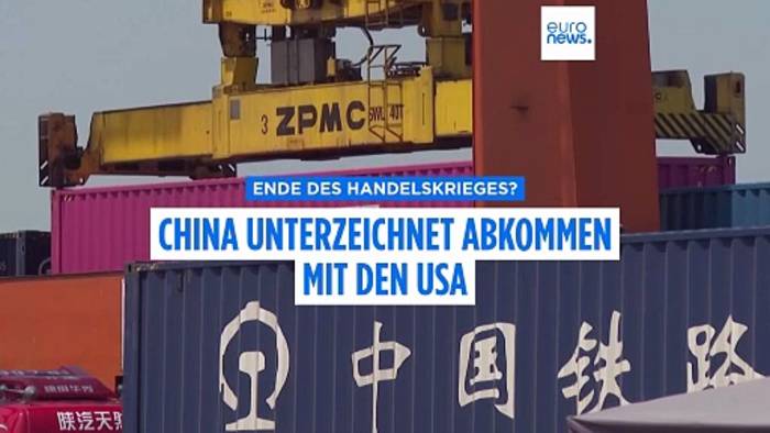 Video: China unterzeichnet Handelsabkommen mit den USA