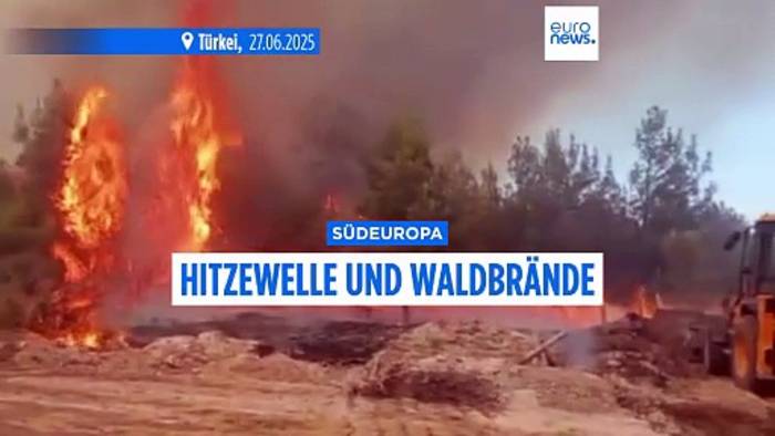 News video: Hitzewellen und Waldbrände in Europa, Temperaturen steigen auf über 40 °C