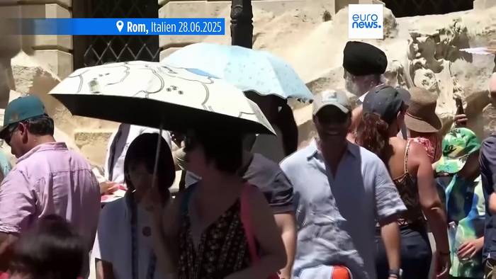 News video: Hitzewelle in Italien, Spanien, Frankreich und fast ganz Europa: Regionen erwägen Arbeitsverbote