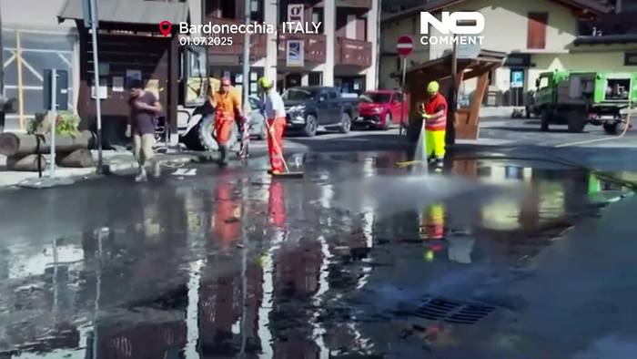 News video: Extreme Hitze und Überschwemmungen in Italien fordern zwei Todesopfer