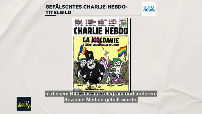 Video: Gefälschtes Charlie Hebdo-Titelbild: Angriff auf Moldaus Pride-Parade