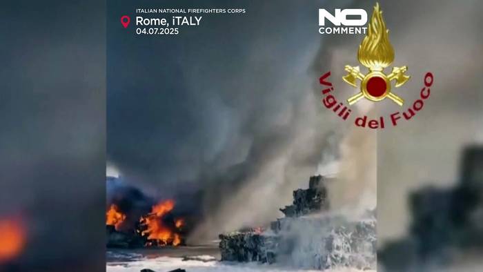 News video: Explosion an Tankstelle in Rom verletzt Dutzende