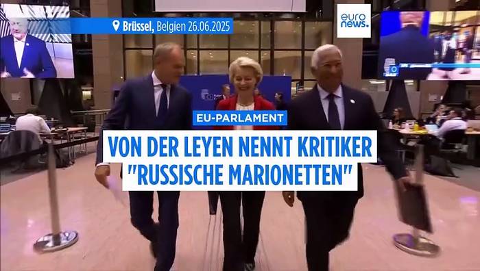 News video: Debatte über Misstrauensantrag: Von der Leyen kritisiert 