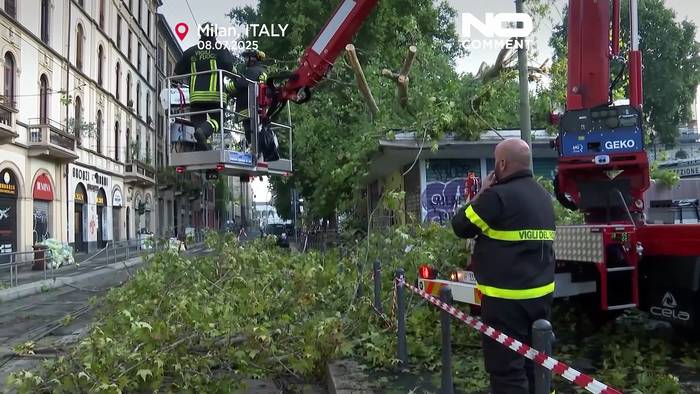 News video: Heftige Stürme treffen Mitteleuropa nach intensiver Hitzewelle