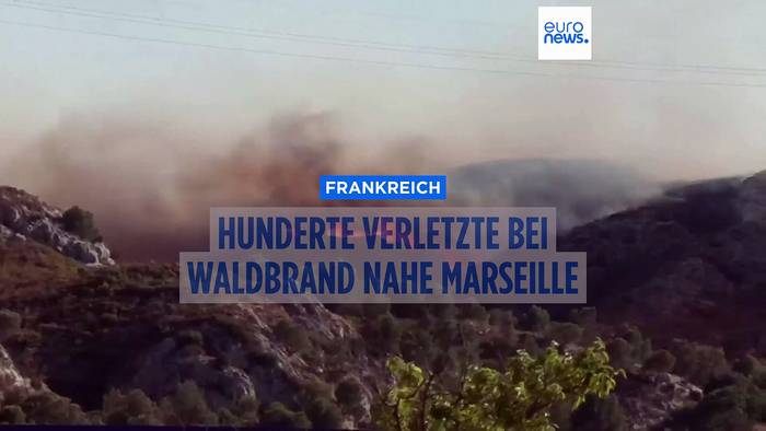 News video: Waldbrand bei Marseille noch nicht gelöscht - mehr als hundert Verletzte